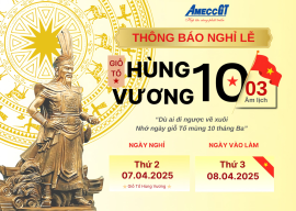 Thông báo Nghỉ Lễ Giỗ Tổ Hùng Vương