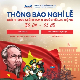 THÔNG BÁO NGHỈ LỂ  30/4 &1/5