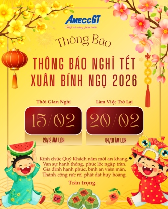 THÔNG BÁO LỊCH NGHỈ TẾT NGUYÊN ĐÁN 2026 – AMECC GT